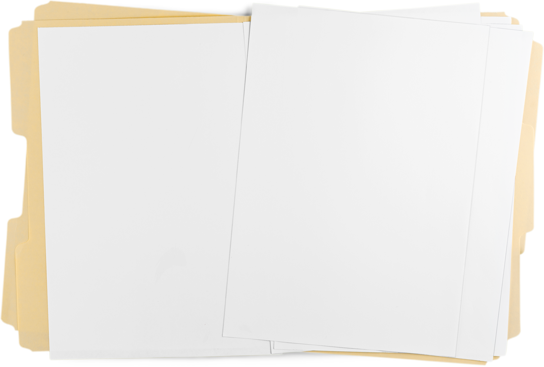 File Folder with Blank Pages